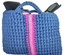 Blue bag for woman, vegan blue purse for her, small bag for everyday, fashion and boho style handbag