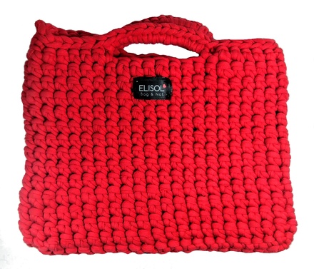 Red bag for woman boho style, small red purse and casual bag for everyday