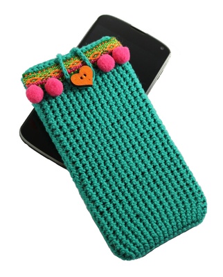 Cell phone case for Samsung Galaxy, Green boho style phone cover for woman