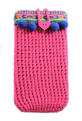 Cute iPhone case for iPhone 7 and 8, vegan gift and boho style decoration, Pink color