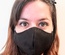 Face mask black and washable