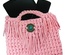 Boho purse pink bag for woman, cruelty free fringe purse boho style