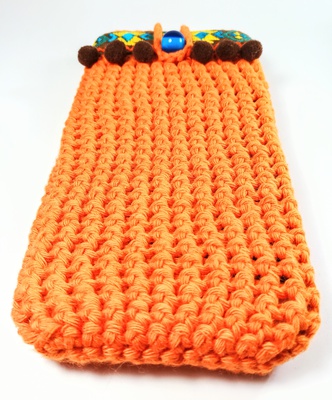 Orange cell phone cover Boho Style for woman