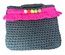 Small blue and white stripes handbag bohostyle for woman